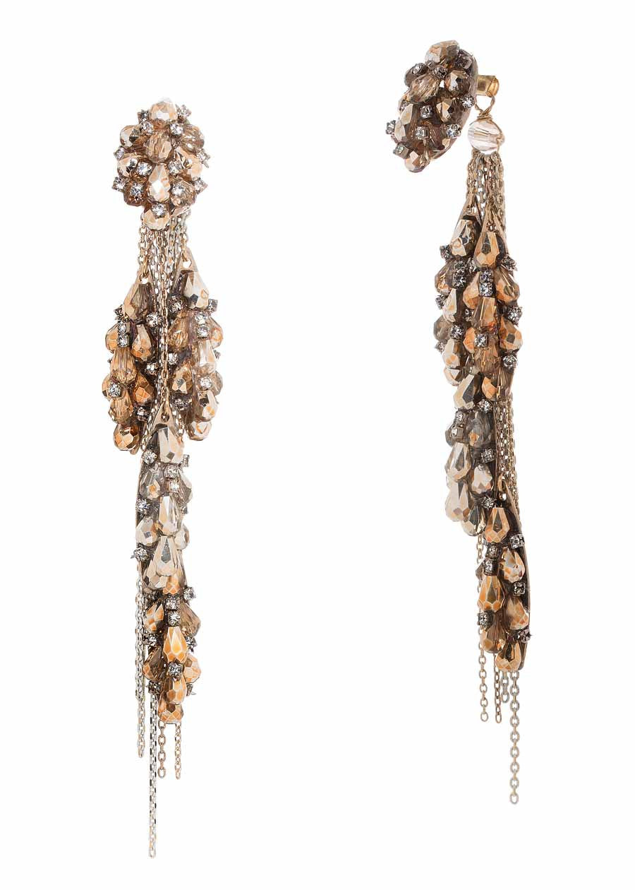 Theia 7-Crystal Hexagon-Shaped Earrings